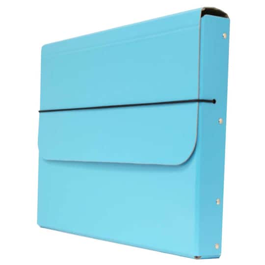 JAM Paper Strong Thick Portfolio Carrying Case with Elastic Band Closure